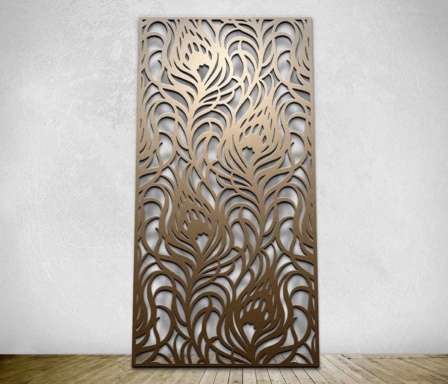 Decorative Laser Cut Metal Screen Partition