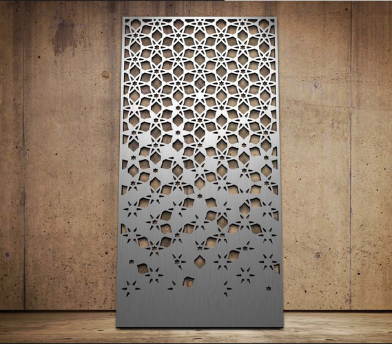 CNC Laser Cut Outdoor Metal Screen Garden Partition Panel